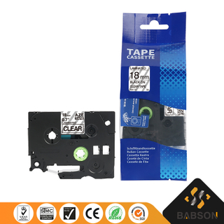 Compatible Brother 18mm Tape Aze141 Aze241 Aze441 Aze541 Aze641 Aze741 Aze841 Label Tape For Black Label Cartridge